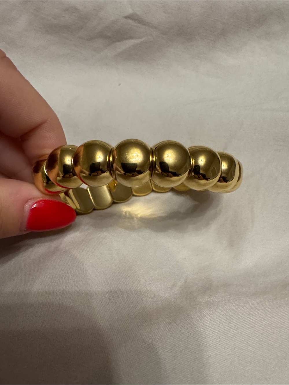Roberto Demeglio SMALL GOLD AURA DAMA STRETCH BRACELET - Picture 3 of 4